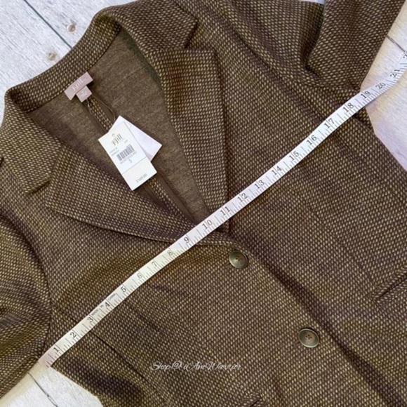 J.Jill NWT brown & cream two button blazer *shop@iamwarrior - Picture 4 of 7